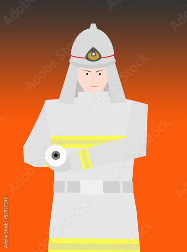 Illustration: 消防士 消防士