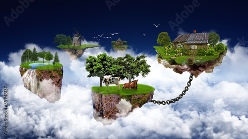 Photo: Flying land Flying land
