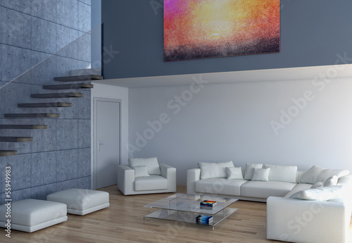 Illustration: Living room Living room