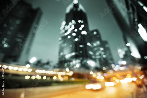 Photo: Night lights of the Hong Kong out of focus Night lights of the Hong Kong out of focus