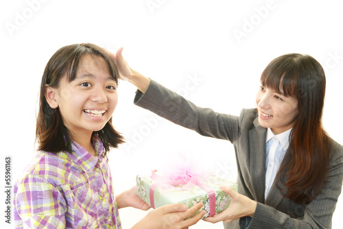 Photo: 笑顔の親子 笑顔の親子