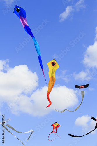 Photo: Serpent and Japanese kites Serpent and Japanese kites