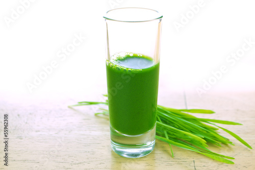 Photo: Wheatgrass in glass Wheatgrass in glass