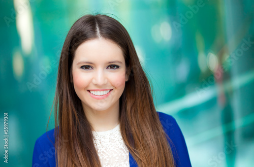 Photo: Smiling businesswoman portrait Smiling businesswoman portrait