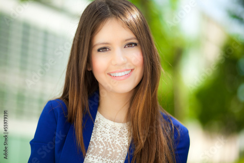 Photo: Smiling businesswoman Smiling businesswoman
