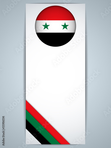 Vector: Syria Country Set of Banners Syria Country Set of Banners