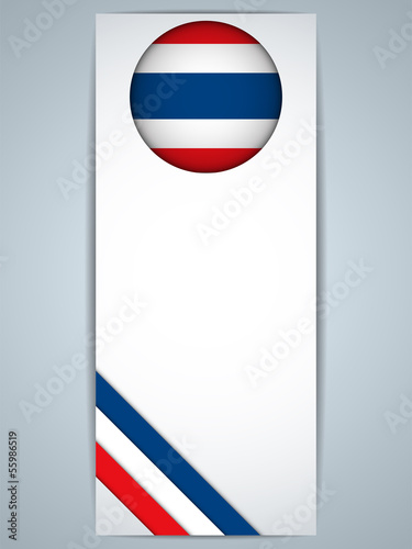 Vector: Thailand Country Set of Banners Thailand Country Set of Banners