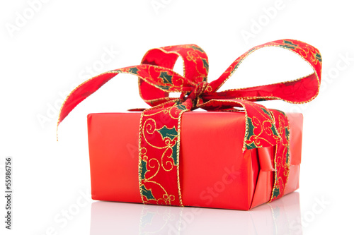 Photo: Luxury red Christmas present Luxury red Christmas present