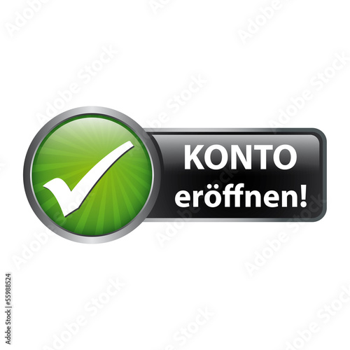 Vector: Bankkonto eröffnen - Button Bankkonto eröffnen - Button