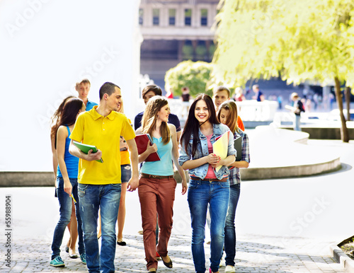 Photo: Group student outdoor. Group student outdoor.