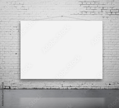 Photo: white poster white poster