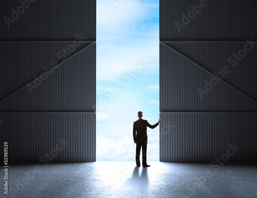 Photo: doors to hangar doors to hangar