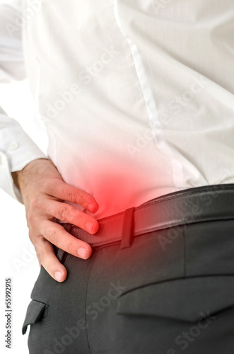 Photo: Painful lower back Painful lower back
