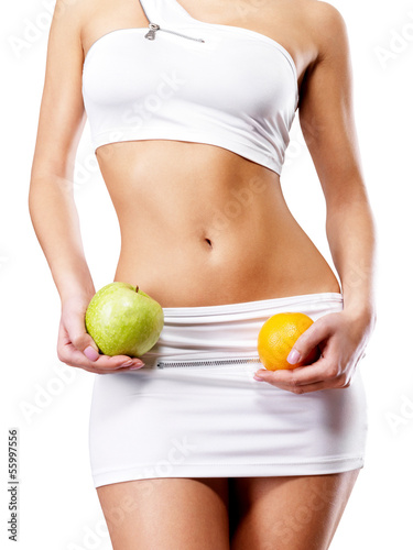 Photo: Healthy lifestyle of woman with slim body Healthy lifestyle of woman with slim body