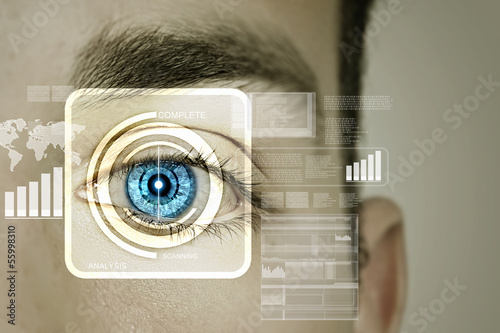 Photo: Identification of eye Identification of eye