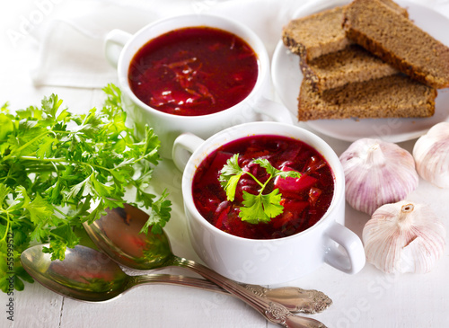 Photo: borscht soup borscht soup