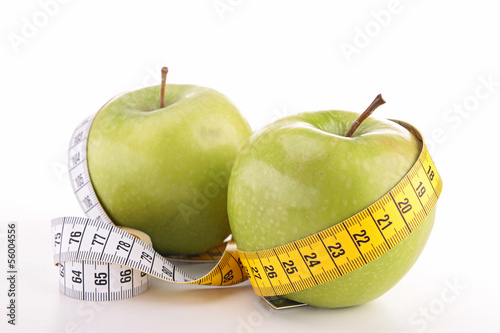 Photo: green apple and tape green apple and tape