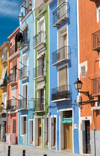 Photo: Colorful village street Colorful village street