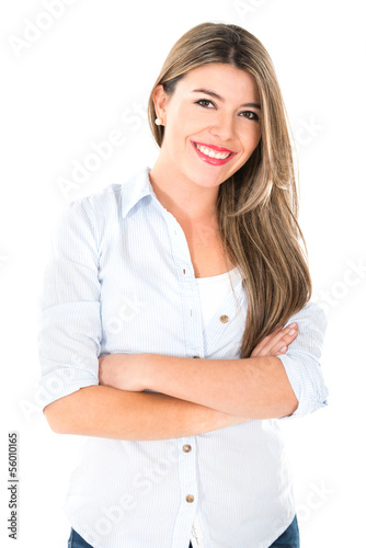 Photo: Confident woman smiling Confident woman smiling