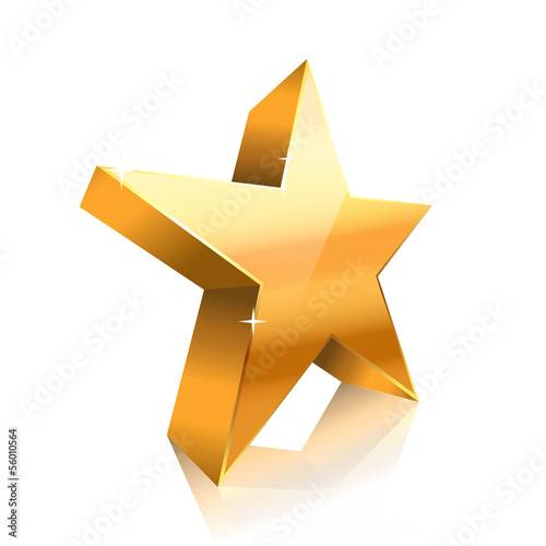 Vector: star made of gold star made of gold