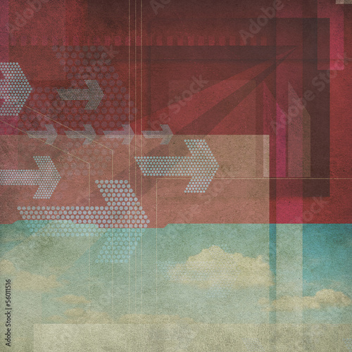 Illustration: grunge square grunge square