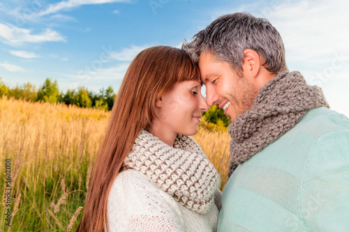 Photo: happy autumn couple happy autumn couple
