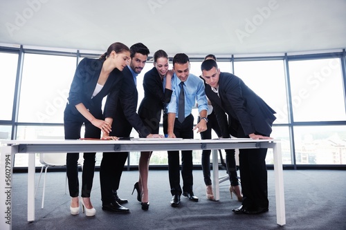 Photo: business people in a meeting at office business people in a meeting at office