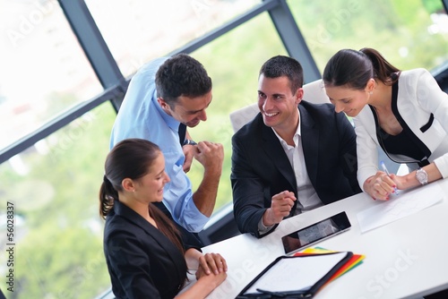 Photo: business people in a meeting at office business people in a meeting at office