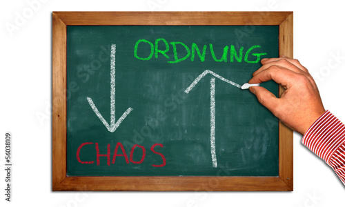 Illustration: Kreidetafel II - Ordnung - Chaos Kreidetafel II - Ordnung - Chaos