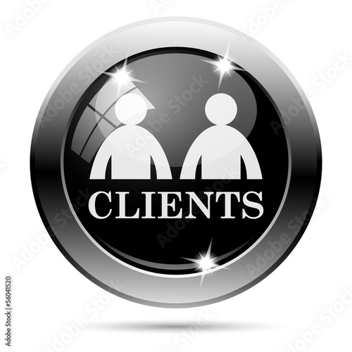 Illustration: Metallic black glossy icon Metallic black glossy icon