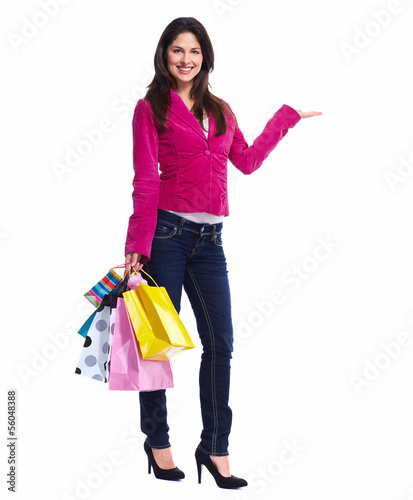 Photo: Woman with shopping bags Woman with shopping bags