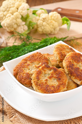 Photo: cutlets cauliflower with dill and garlic cutlets cauliflower with dill and garlic