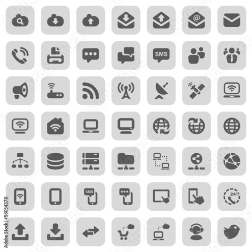 Vector: icon set communication icon set communication