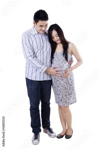 Photo: Young asian couple expecting baby Young asian couple expecting baby