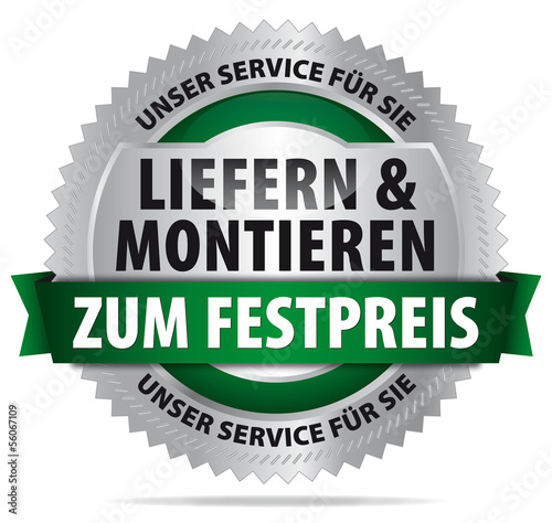 Vector: Liefern & montieren - zum Festpreis - unser Service für Sie Liefern & montieren - zum Festpreis - unser Service für Sie
