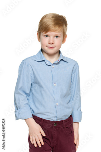 Photo: Fashion red-haired boy Fashion red-haired boy