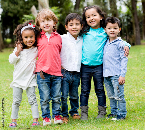 Photo: Happy group of children Happy group of children