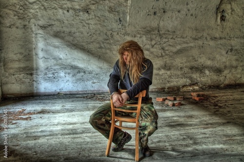 Photo: prisoner in a cell prisoner in a cell