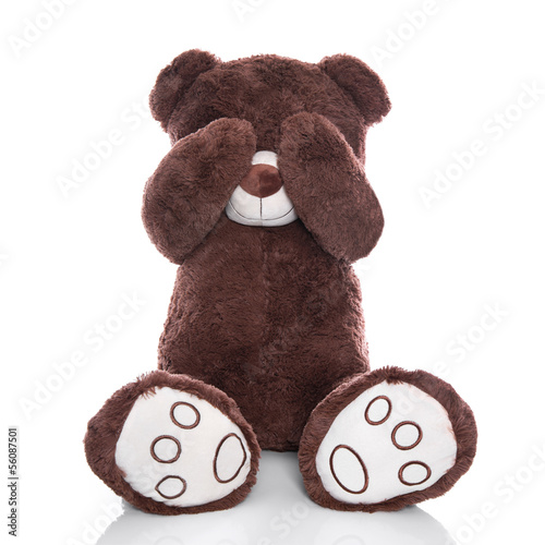 Photo: Trauriger Teddy isoliert - Depression, Angst, Ignoranz Trauriger Teddy isoliert - Depression, Angst, Ignoranz