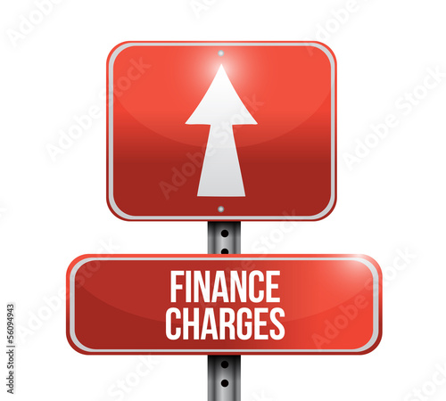 Illustration: finance charges road sign illustration design finance charges road sign illustration design