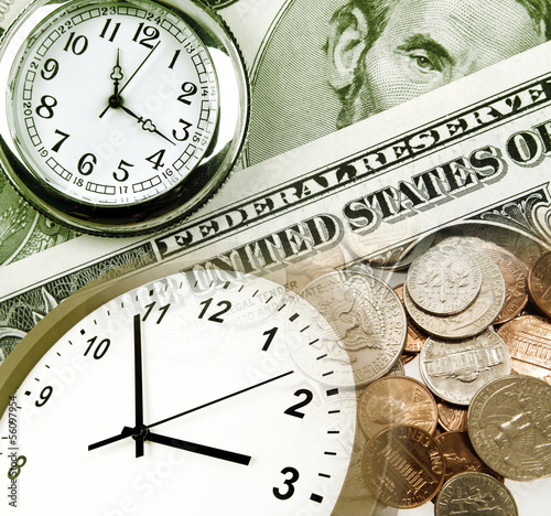 Photo: Time is money concept Time is money concept