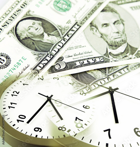 Photo: Time is money concept Time is money concept