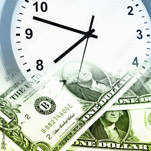 Photo: Time is money concept Time is money concept