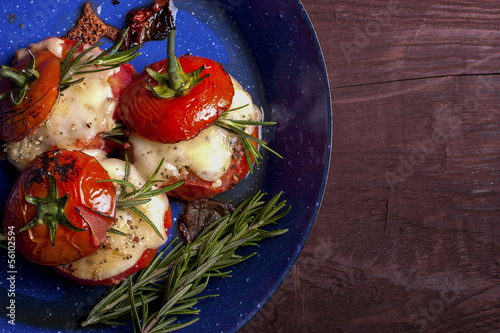 Photo: Roasted tomatoes cheese Roasted tomatoes cheese