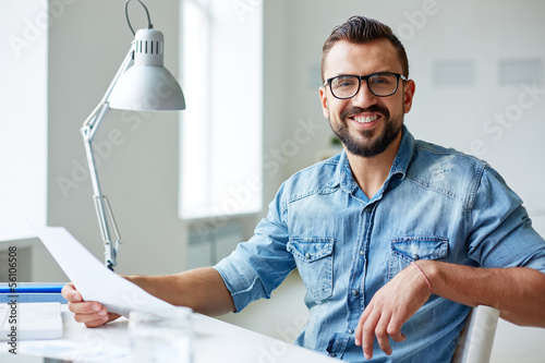 Photo: Working in office Working in office