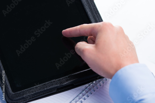 Photo: finger auf dem touchpad finger auf dem touchpad