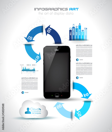 Vector: Infographics concept to display your data Infographics concept to display your data