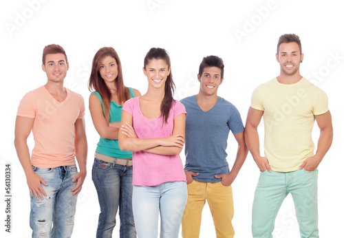 Photo: Casual group of friends Casual group of friends