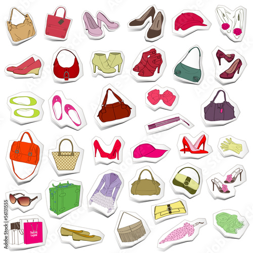 Vector: vintage fashion icon vintage fashion icon
