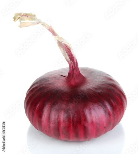 Photo: Fresh red onion isolated on white Fresh red onion isolated on white